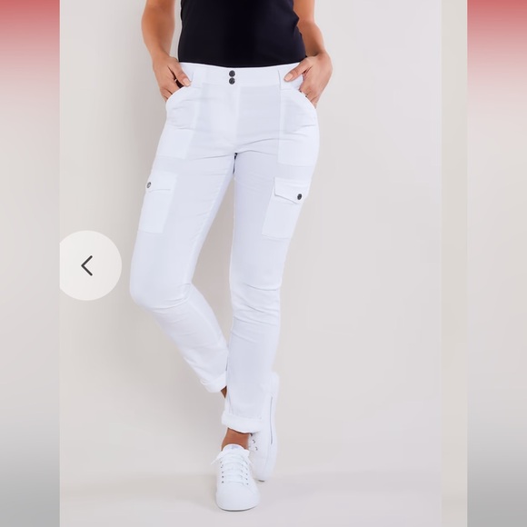 Anatomie Pants - Anatomie Kate Skinny Cargo Pants in White